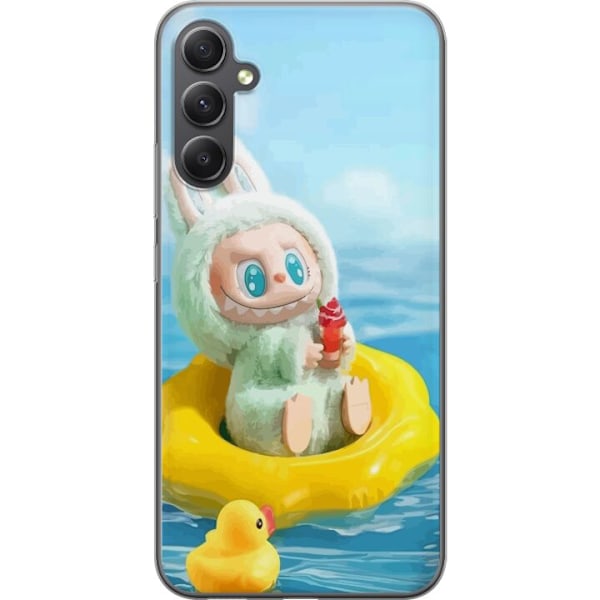 Samsung Galaxy A05s Läpinäkyvä kuori Labubu Stripe Attack -