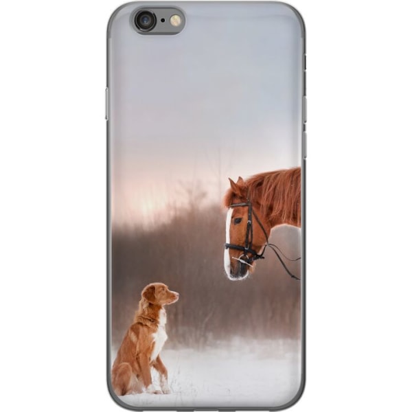Apple iPhone 6 Deksel / Mobildeksel - Hest & Hund