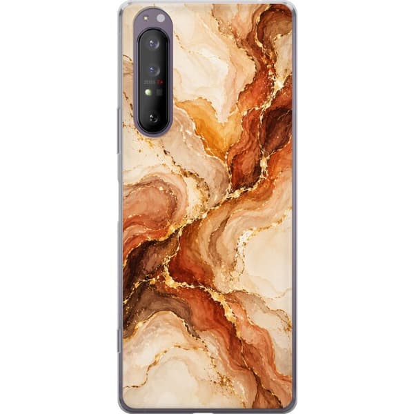 Kompatibelt Mobilskal till Sony Xperia 1 II Höstagat beige