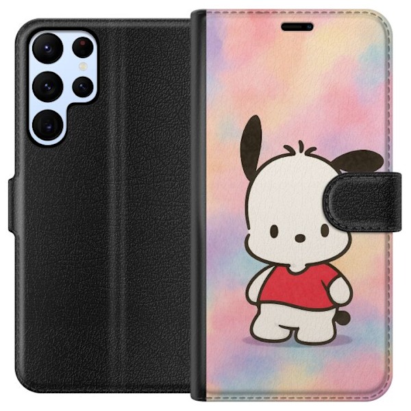 Samsung Galaxy S24 Ultra Tegnebogsetui Kawaii Sanrio Pochacco