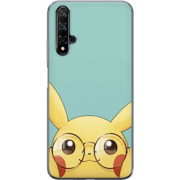 Huawei nova 5T Läpinäkyvä kuori Pikachu lasit
