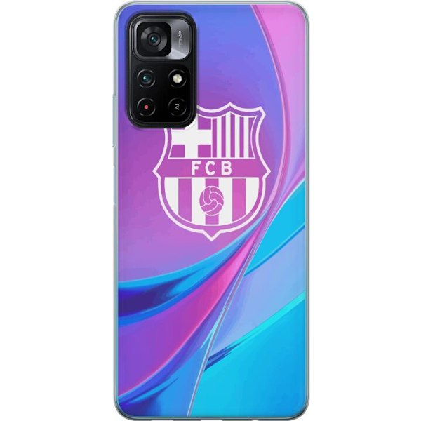 Xiaomi Poco M4 Pro 5G Gennemsigtig cover FC Barcelona