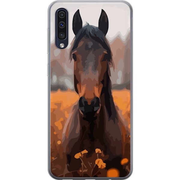 Samsung Galaxy A50 Gennemsigtig cover Efterårets Hest