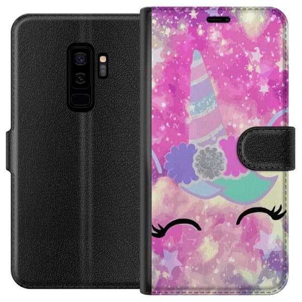Kompatibelt Plånboksfodral till Samsung Galaxy S9+ Unicorn Enhörning