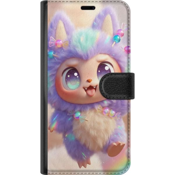 Kompatibel Tegnebogsetui til Samsung Galaxy A52s 5G Sød kawaii-figur med store glitrende øjne, regnbuefarver og blød 3D-stil, perfekt børneillustrati