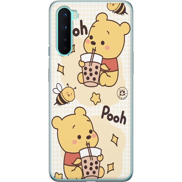 OnePlus Nord Gennemsigtig cover Nalle Pooh-stil - klassisk bjørnemotiv i en ny fortolkning