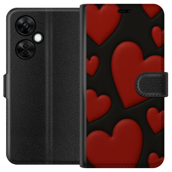 OnePlus Nord CE3 Plånboksfodral Red Velvet Hearts