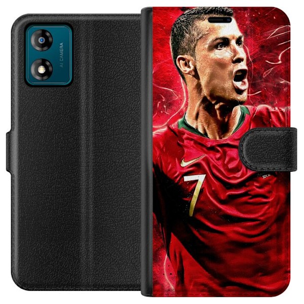 Motorola Moto E13 Tegnebogsetui Ronaldo