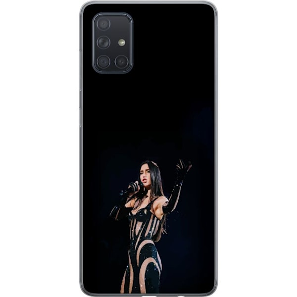 Samsung Galaxy A71 Läpinäkyvä kuori Dua Lipa – Pop Star Aesthetic