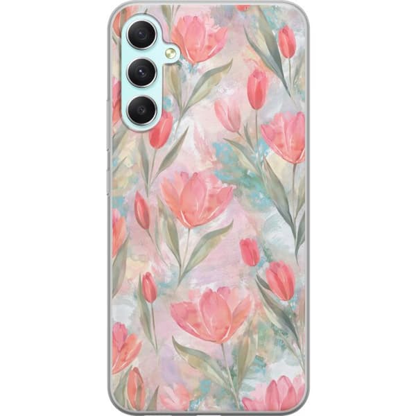 Kompatibelt Mobildeksel til Samsung Galaxy A34 Tulipaner i blomst