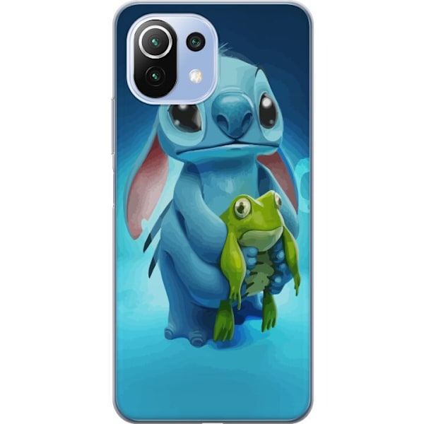 Xiaomi 11 Lite 5G NE Läpinäkyvä kuori Stitch ja sammakko