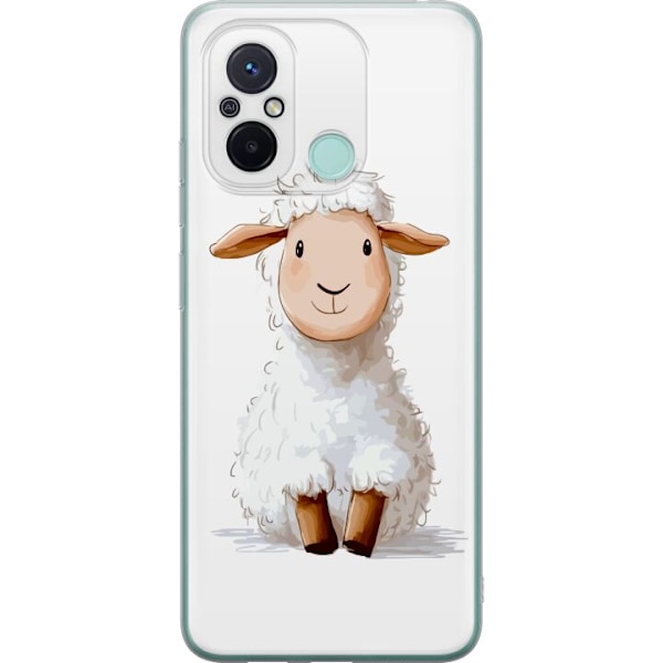 Xiaomi Redmi 12C Läpinäkyvä kuori Suloinen Lammas - lasten ja vauvan tuotteita sarjakuvatyyliin