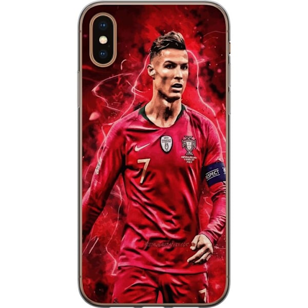 Apple iPhone XS Max Genomskinligt Skal Ronaldo Skills – CR7 Design för Äkta Supporters