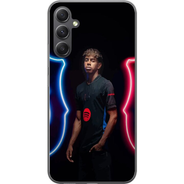 Samsung Galaxy A24 4G Läpinäkyvä kuori Yamal Jalkapallo FC Barcelona Nuori Lahjakkuus Pelaaja Jalkapallotähti Espanja La Liga Suosittu Motiivi
