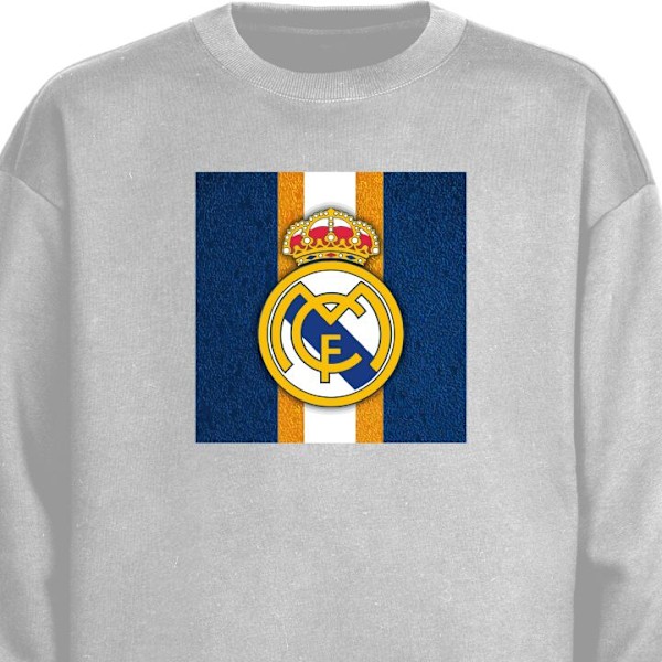 Sweatshirt för Vuxen | Klassisk Collegetröja Real Madrid CF grå L