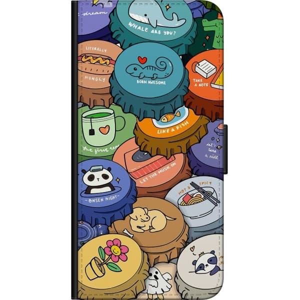 Kompatibel Tegnebogsetui til OnePlus 9 Pro Kawaii Søde Figurer Anime Manga