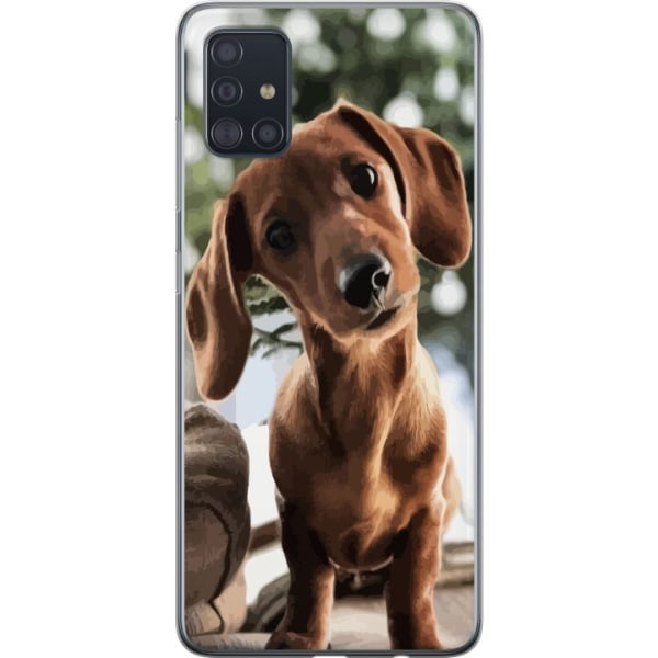Samsung Galaxy A51 Läpinäkyvä kuori Nuorempi Koira
