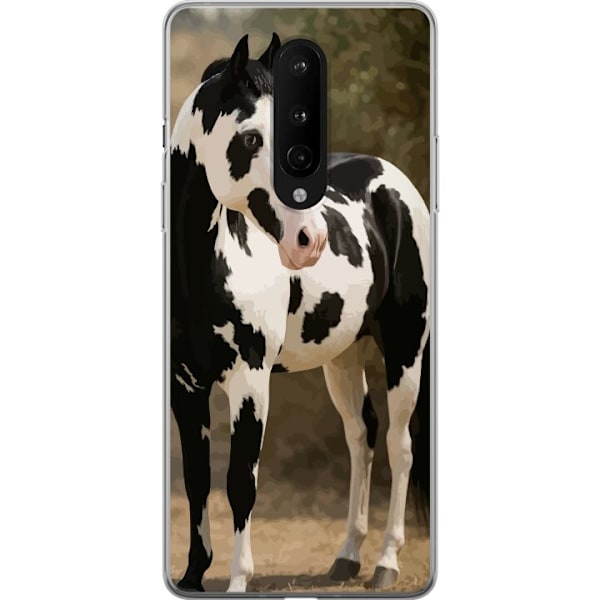 OnePlus 8 Läpinäkyvä kuori Kaunis Hevonen - elegantti hevonen kuva-aihe