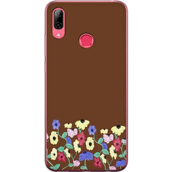 Huawei Y7 (2019) Gennemsigtig cover Blomster