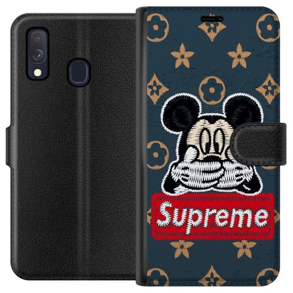 Kompatibel Tegnebogsetui til Samsung Galaxy A40 Glædelig SUP
