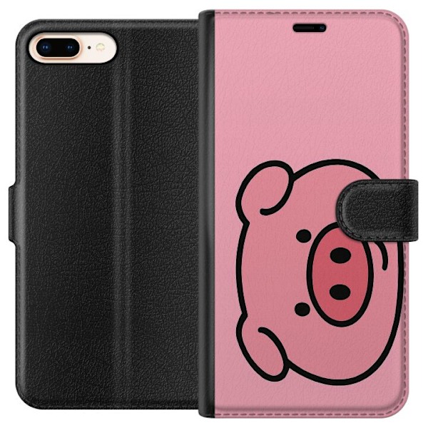 Apple iPhone 7 Plus Lompakkokotelo Kawaii Piggy