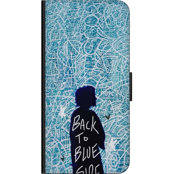 Kompatibel Tegnebogsetui til Xiaomi Redmi Note 9 Pro Back To Blue Side turkis