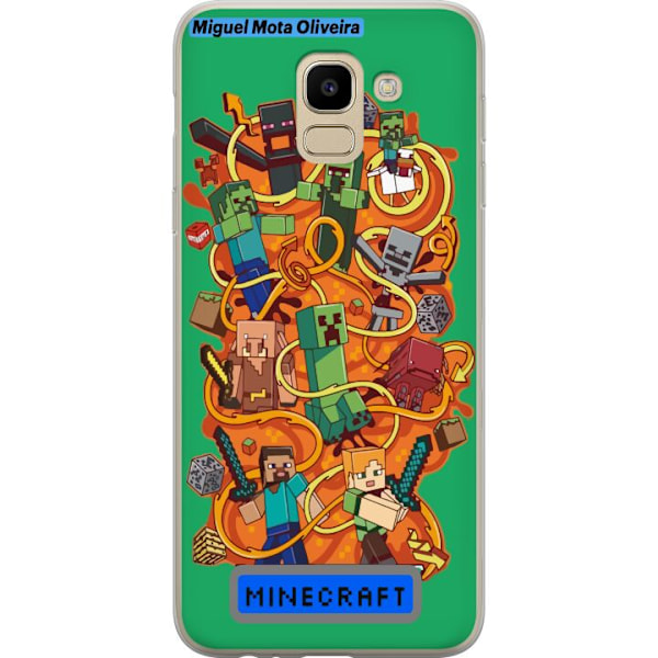 Samsung Galaxy J6 Gjennomsiktig deksel Minecraft