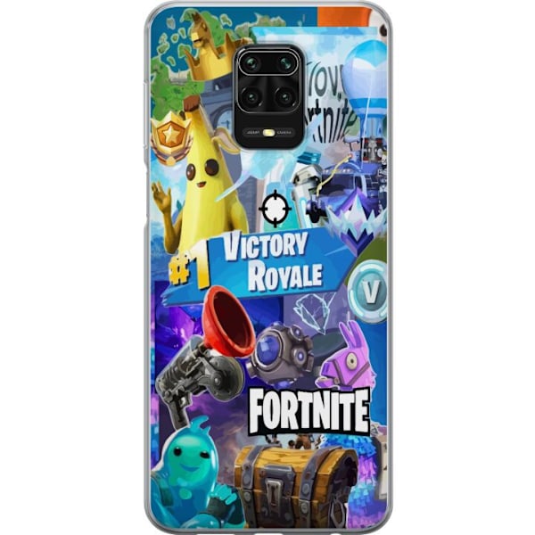 Xiaomi Redmi Note 9S Gennemsigtig cover Fortnite