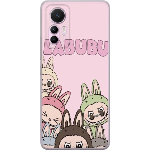 Xiaomi 12 Lite Läpinäkyvä kuori Labubu Pop Mart Hahmot Keräilykohteet Suosittu Hahmosarja Suunnittelu Pop Mart Leikkikalutaide Aihe