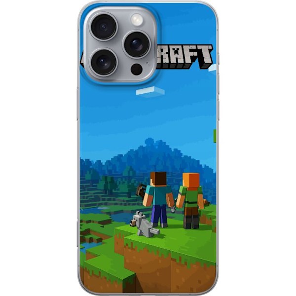 Apple iPhone 16 Pro Max Läpinäkyvä kuori Minecraft Key Art