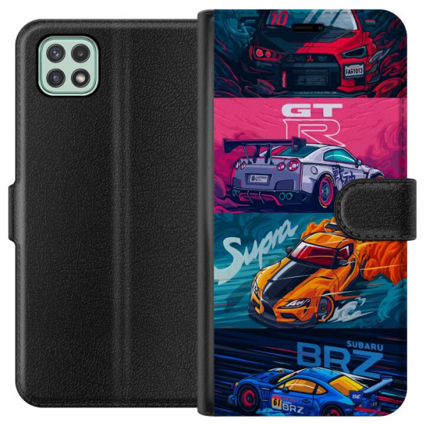 Samsung Galaxy A22 5G Tegnebogsetui Subaru Racing