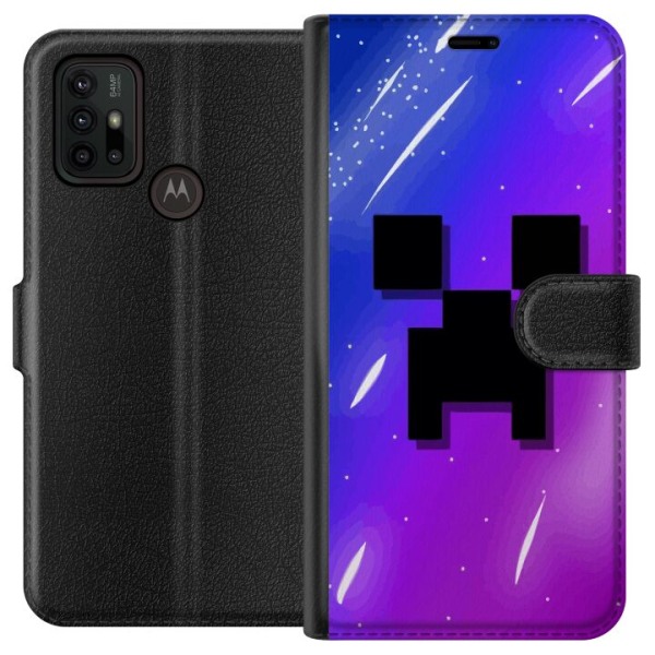 Motorola Moto G30 Lommeboketui Minecraft