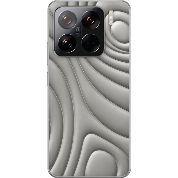 Xiaomi 15 Pro Läpinäkyvä kuori Hopea-aallot