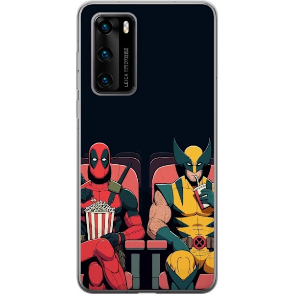 Huawei P40 Läpinäkyvä kuori Deadpool & Wolverine