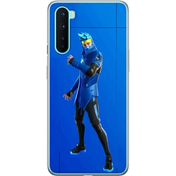 OnePlus Nord Gennemsigtig cover Fortnite - Ninja Blue