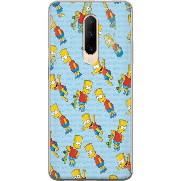 Kompatibelt Mobildeksel til OnePlus 7 Pro Mønster med gul tegnet skateboardfigur gul