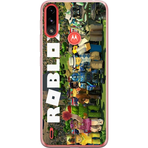 Motorola Moto E7 Power Läpinäkyvä kuori Roblox
