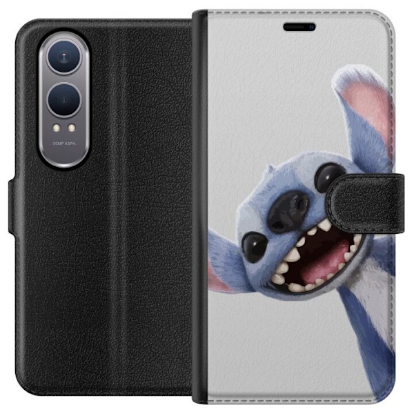 OnePlus Nord CE4 Lite Lompakkokotelo Stitch liikkeessä - Kawaii-suunnittelu faneille ja lapsille