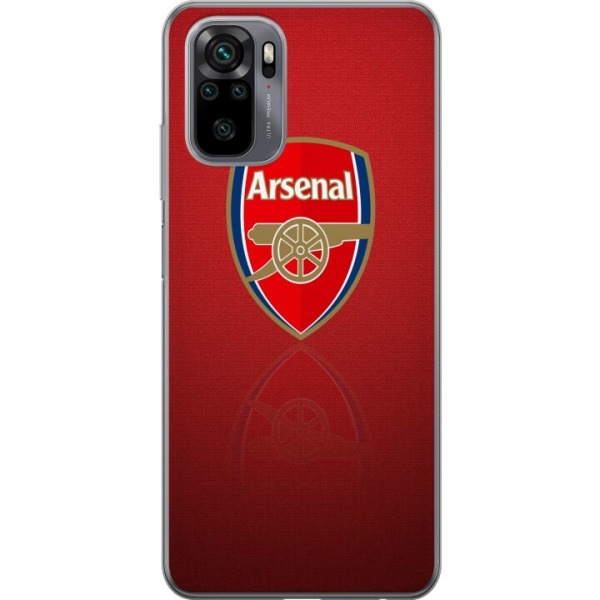 Xiaomi Redmi Note 10 Läpinäkyvä kuori Arsenal