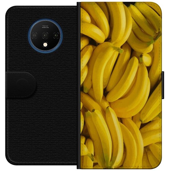 OnePlus 7T Plånboksfodral Banana Pattern – lekfullt mönste