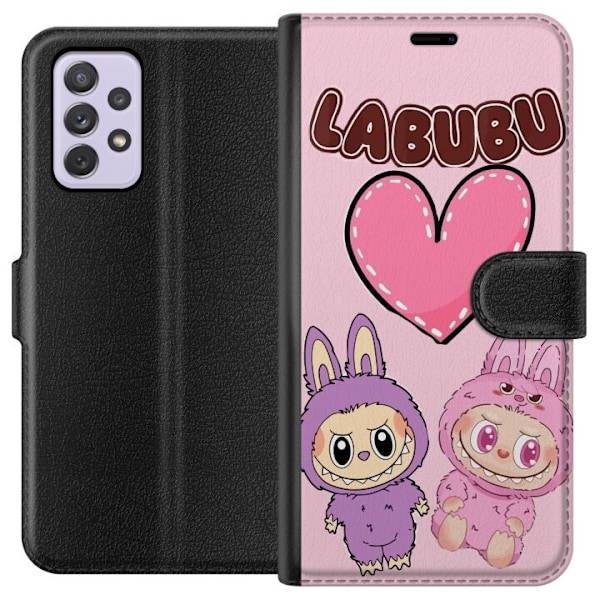 Samsung Galaxy A52s 5G Tegnebogsetui Labubu Pink Monster