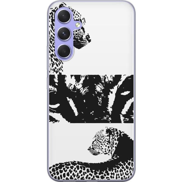 Kompatibelt Mobildeksel til Samsung Galaxy A54 Leopard Faces