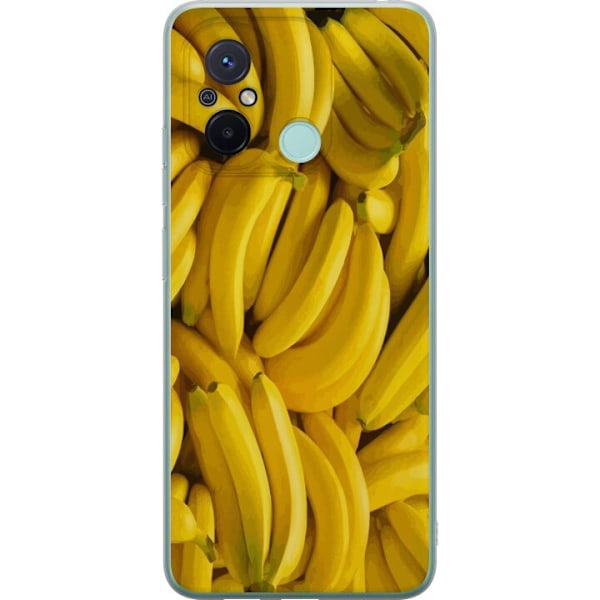 Xiaomi Redmi 12C Genomskinligt Skal Banana Pattern – lekfullt mönster med gula bananer