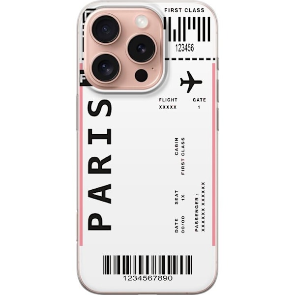 Apple iPhone 16 Pro Gennemsigtig cover Ombordstigning Paris