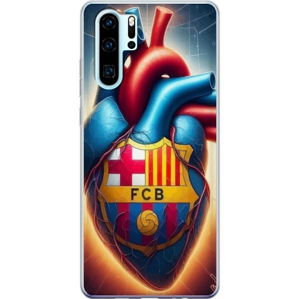 Huawei P30 Pro Gennemsigtig cover FCB Hjerte