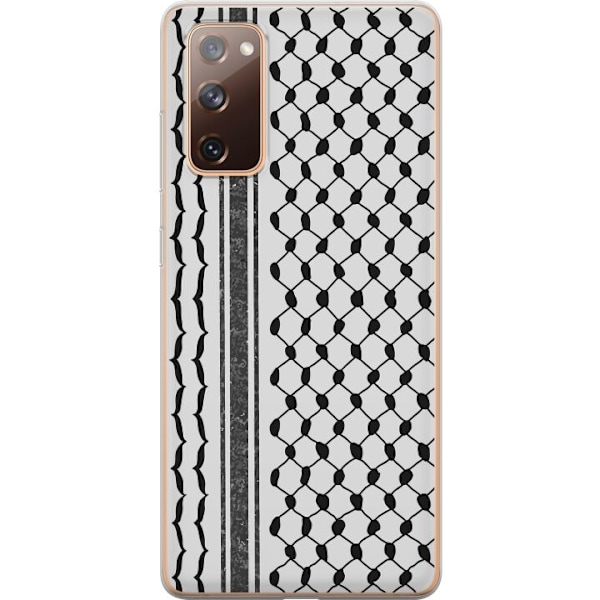 Samsung Galaxy S20 FE Läpinäkyvä kuori Palestiinalainen kuvio - perinteiseen tyyliin inspiroima keffiyeh-kangas