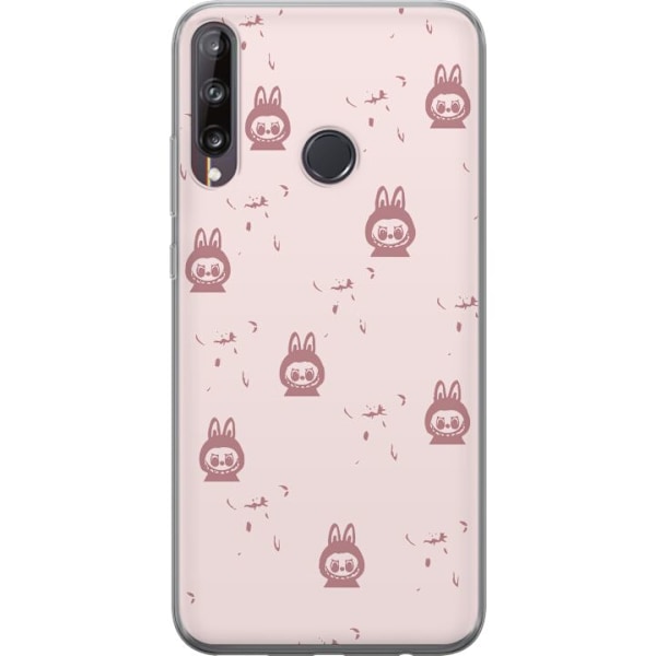 Huawei P40 lite E Läpinäkyvä kuori Labubu Neon Pop - Neonvärinen pop art hirviö