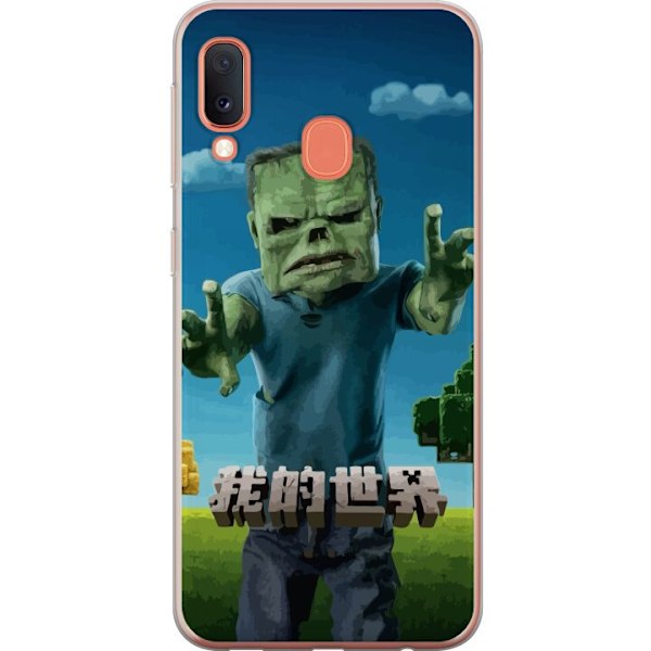 Samsung Galaxy A20e Läpinäkyvä kuori A Minecraft Movie