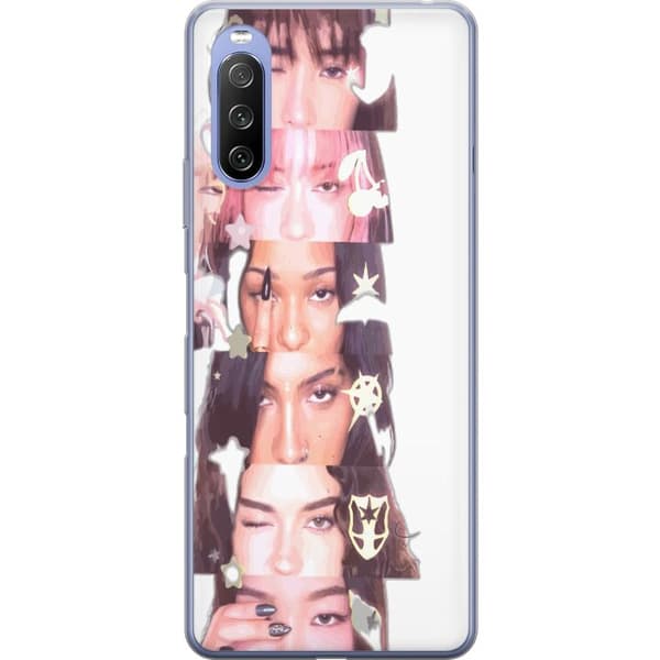 Kompatibelt Mobilskal till Sony Xperia 10 III Lite KATSEYE vit