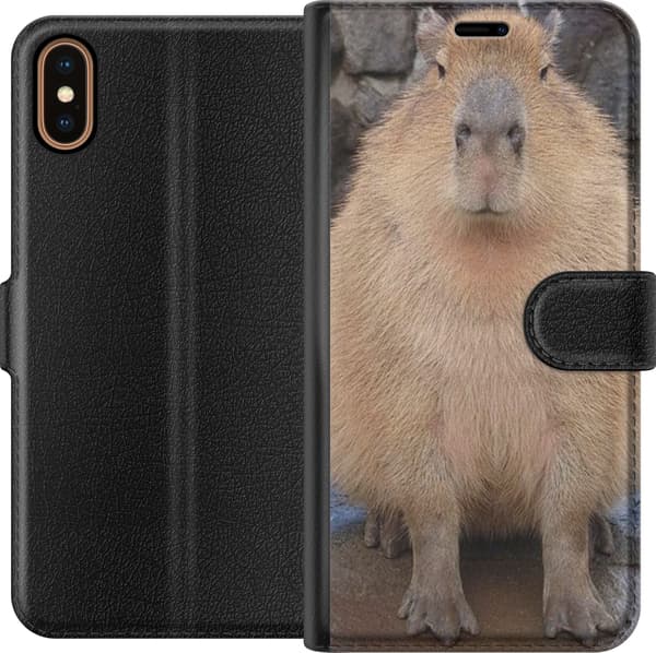 Yhteensopiva Lompakkokotelo Apple iPhone XS Capybara